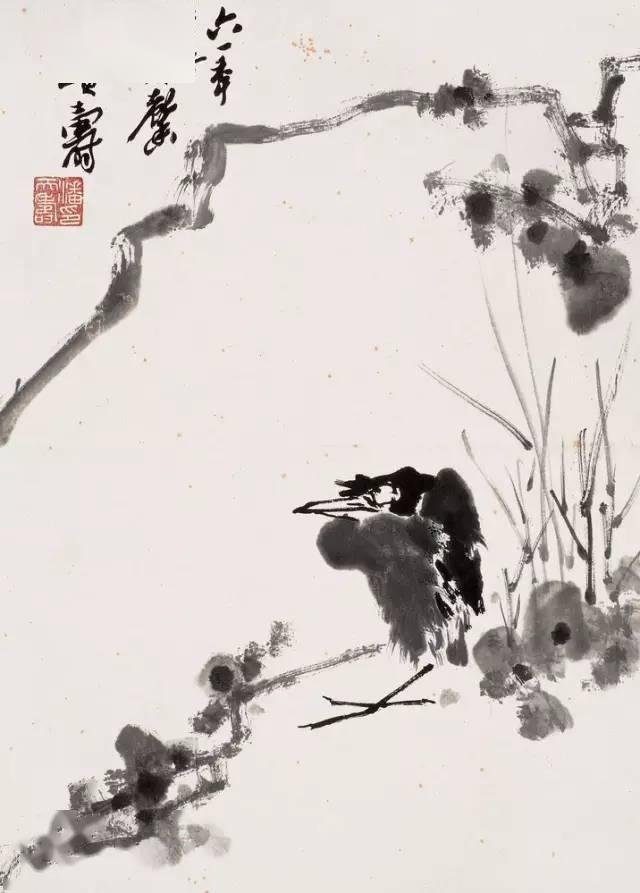 潘天寿花鸟画气要盛势要旺