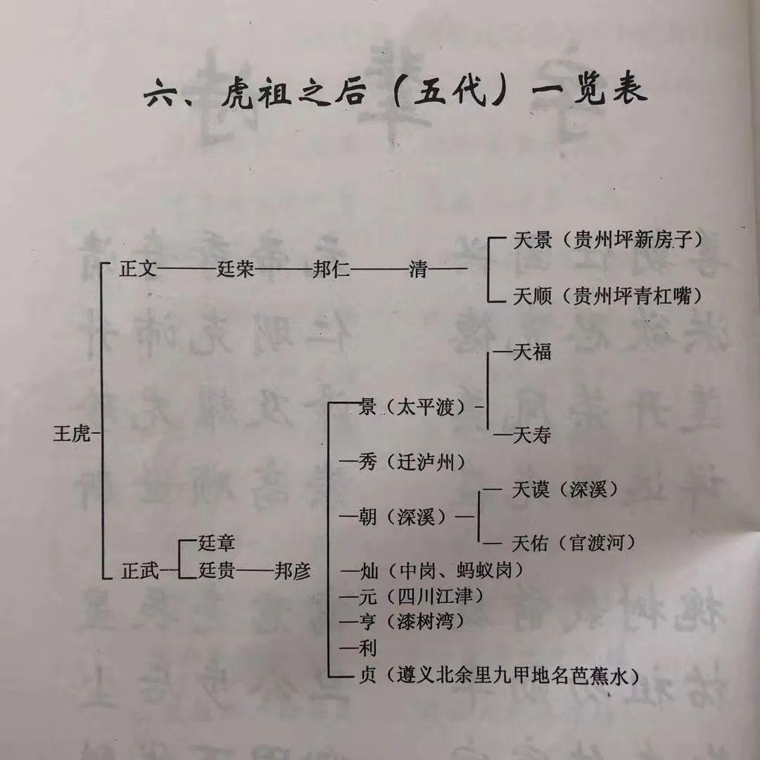 贵州入黔始祖王氏图片