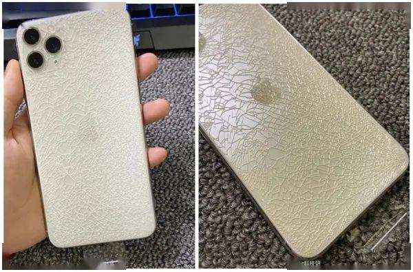 iphone 11 pro max不小心摔成"艺术品"