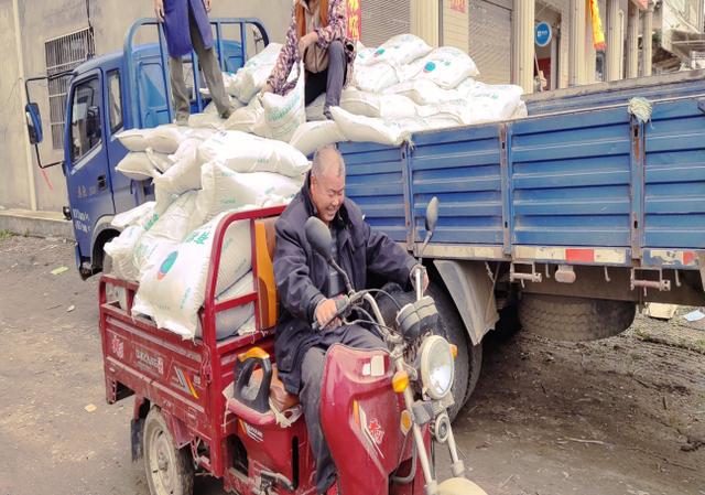 湖北老河口王甫洲:免费发放化肥 助力春耕生产