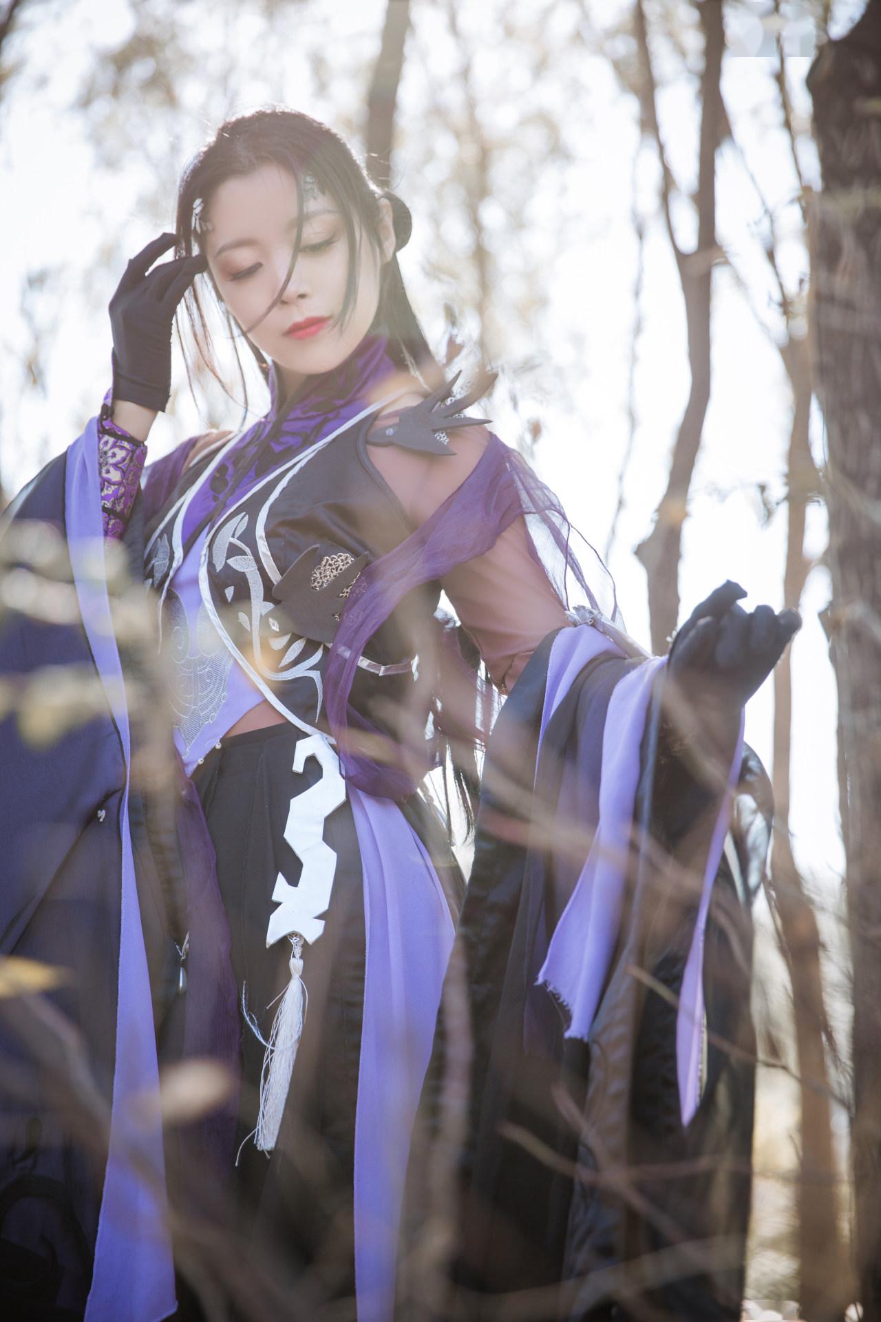 剑网三儒风万花成女cosplay