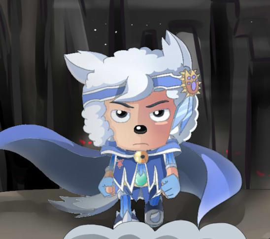 从小白羊,变成了一只白狼的喜羊羊,依然非常好看.