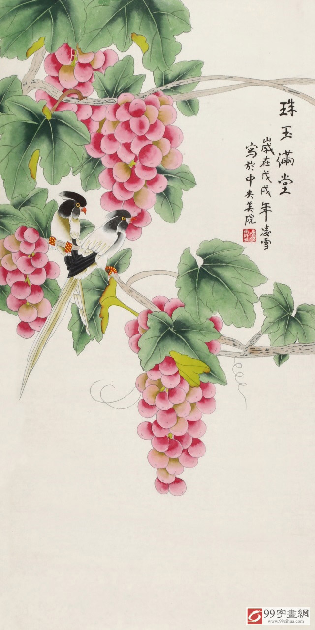 凌雪工笔花鸟画欣赏既养眼又养心