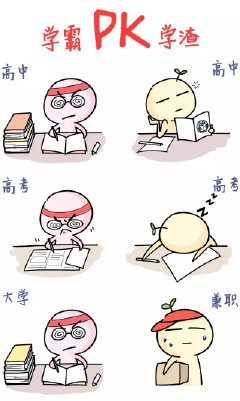 学霸和学渣的差距在哪网友看书本又想哭又想笑