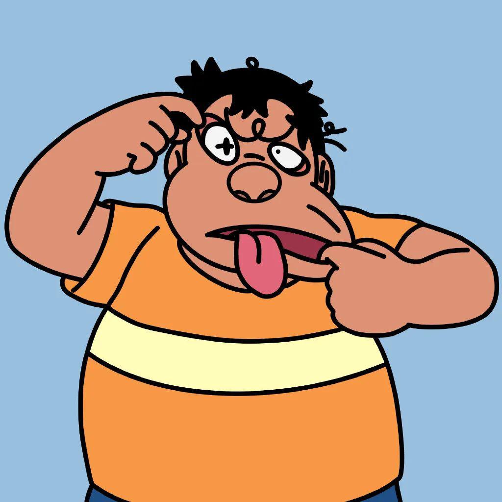 卡通头像男胖胖的图片