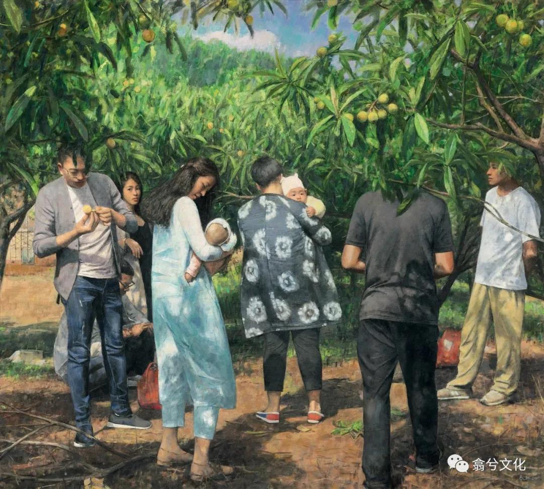 《枇杷熟了》180x200cm 布面油画 2019年