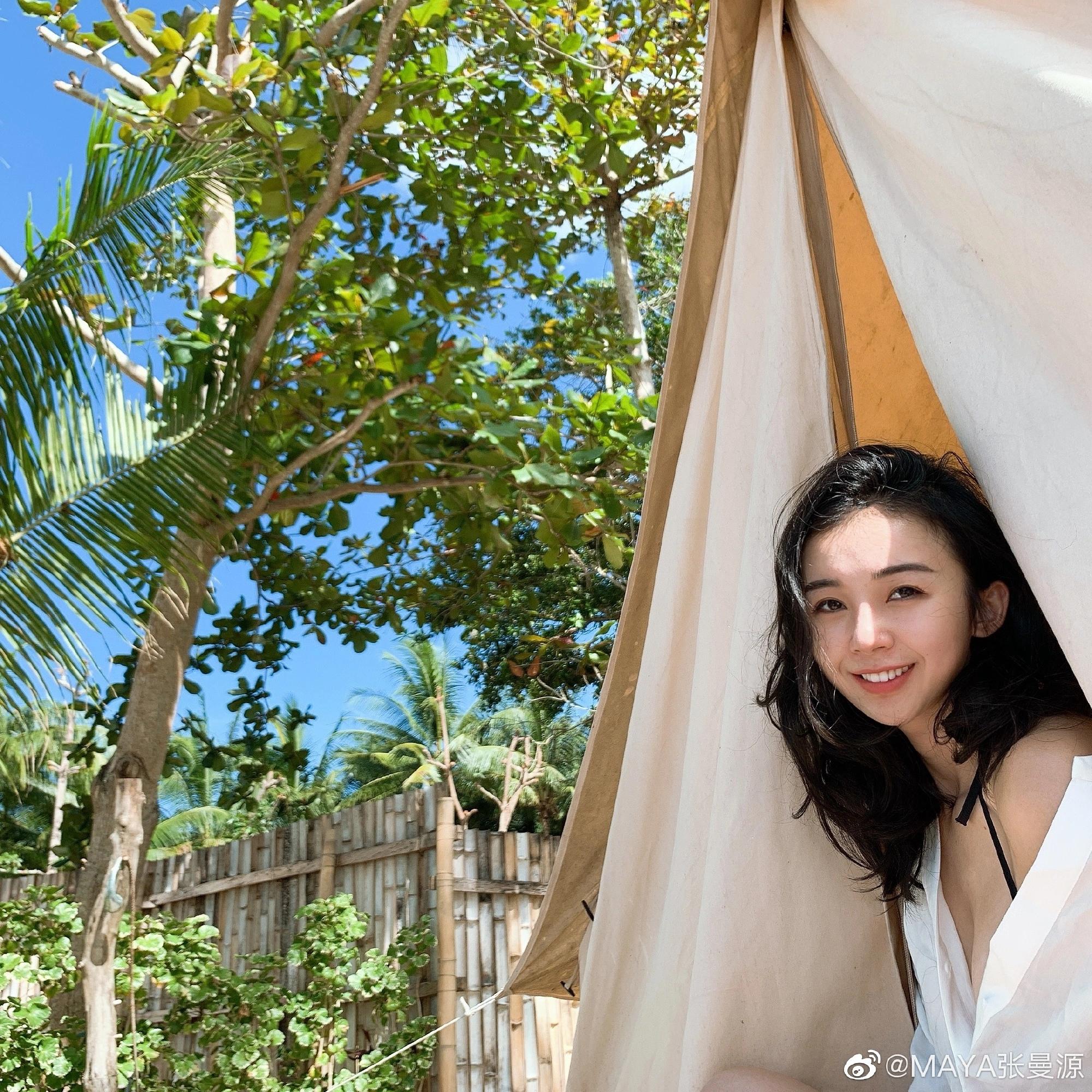 从照片中可以看出,马里奥不仅是张曼源的男朋友,更是她的摄影师,此前