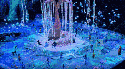 屹立在观众眼前的生命树完全不亚于电影场景.