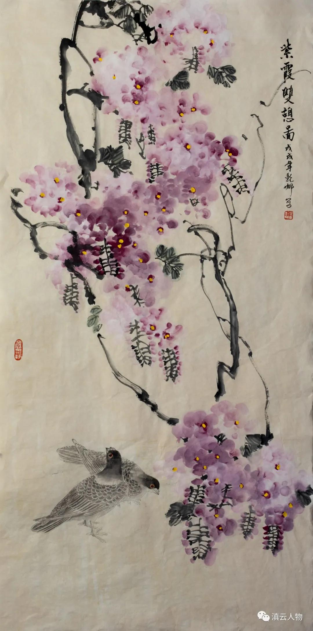春到华夏——画家翟艳娜花鸟画欣赏_作品集