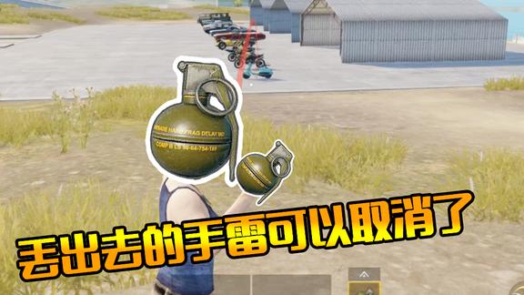 刺激战场象昊解谜17丢出去的手雷真的可以取消吗