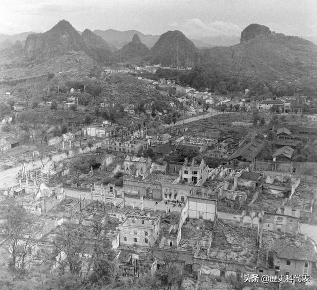 老照片:1945年抗战胜利后的桂林,值得深思!