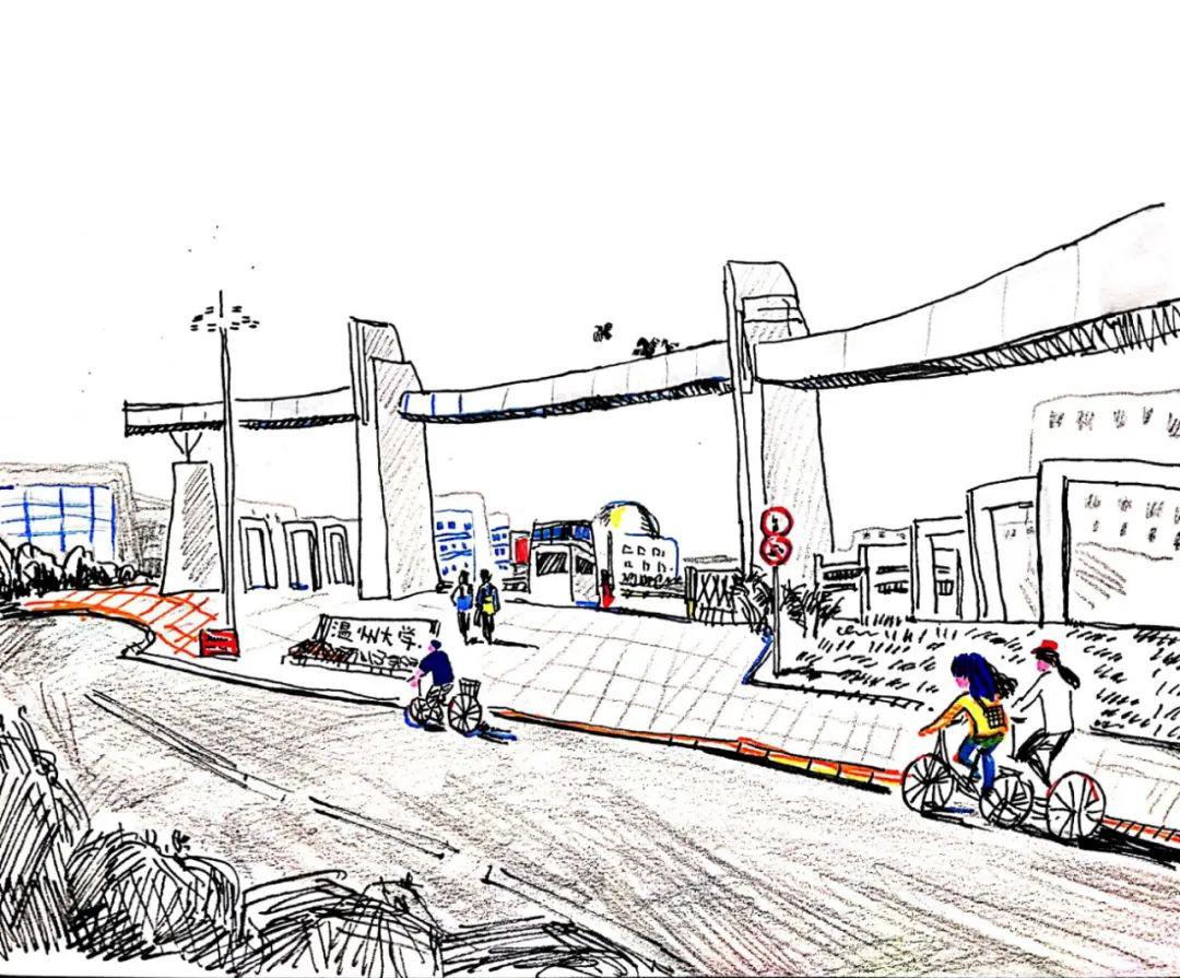 记忆中的温大我和春天有个约会手绘校园好景送给你