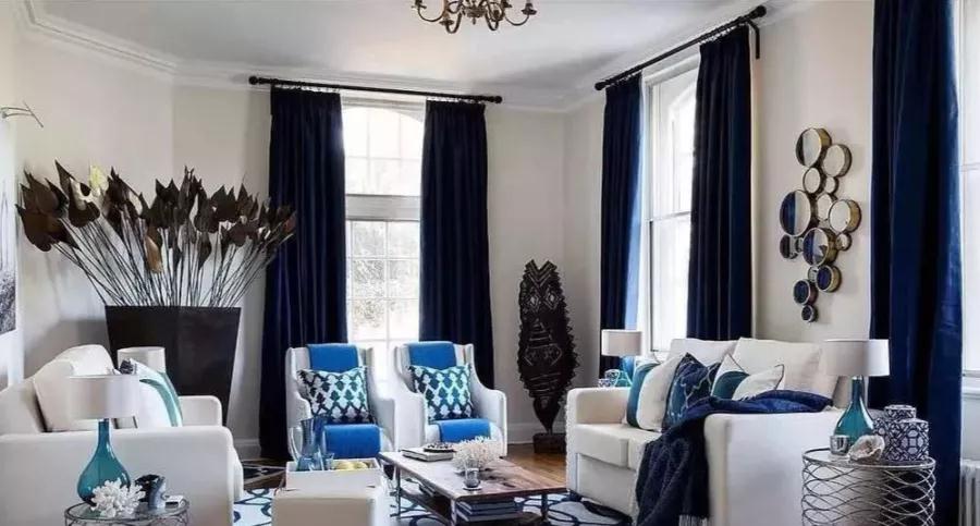 大空间用深色窗帘,打造独一无二的炫酷风格