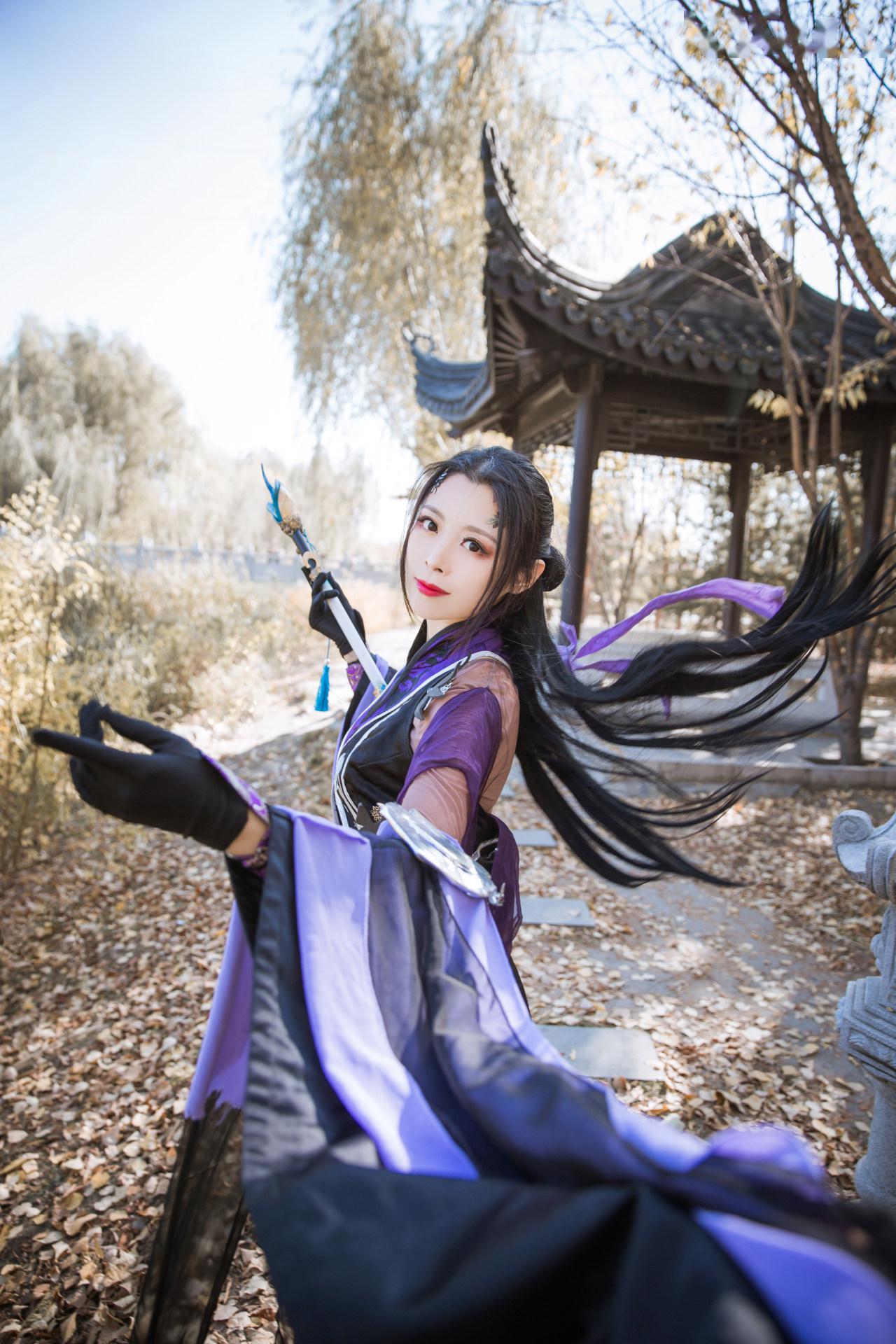剑网三儒风万花成女cosplay
