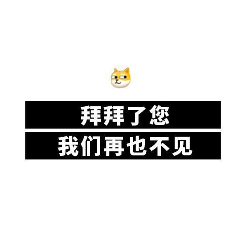 再见,再也不见表情包图片