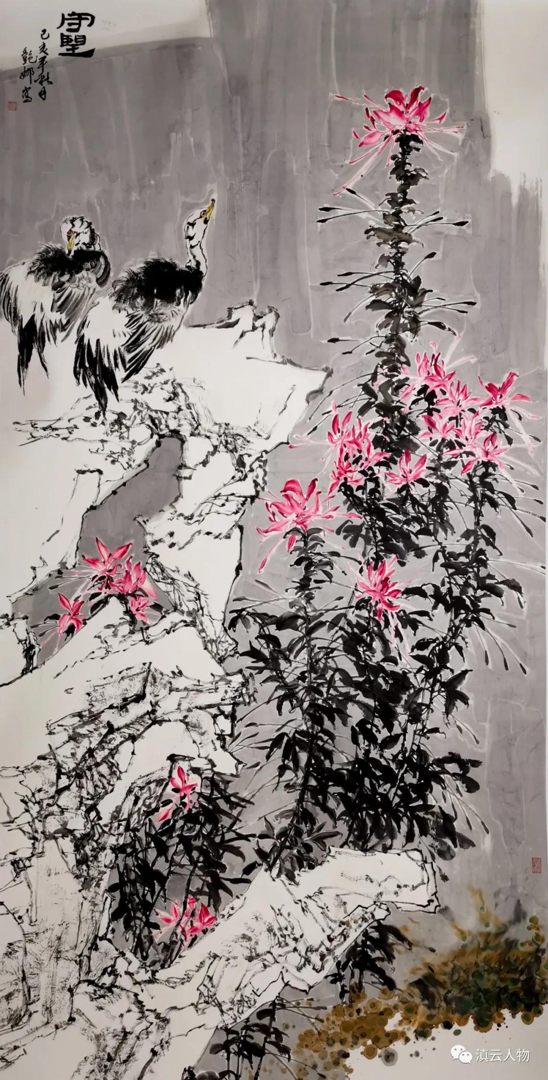 春到华夏——画家翟艳娜花鸟画欣赏_作品集