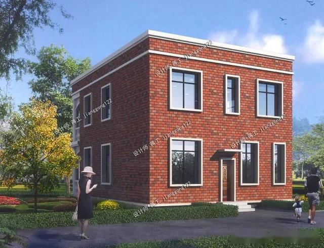 2套平屋顶农村别墅一套有堂屋一款带地下室北方人都要建