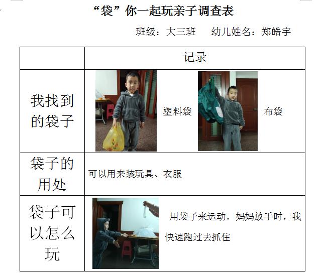 《亲子调查表》1老师:小朋友们,你们在生活