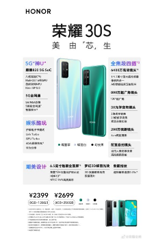 5G普及标杆！荣耀30S首发麒麟820 定标旗舰级用户体验(图7)