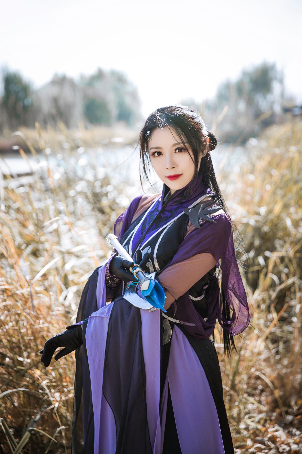 剑网三儒风万花成女cosplay