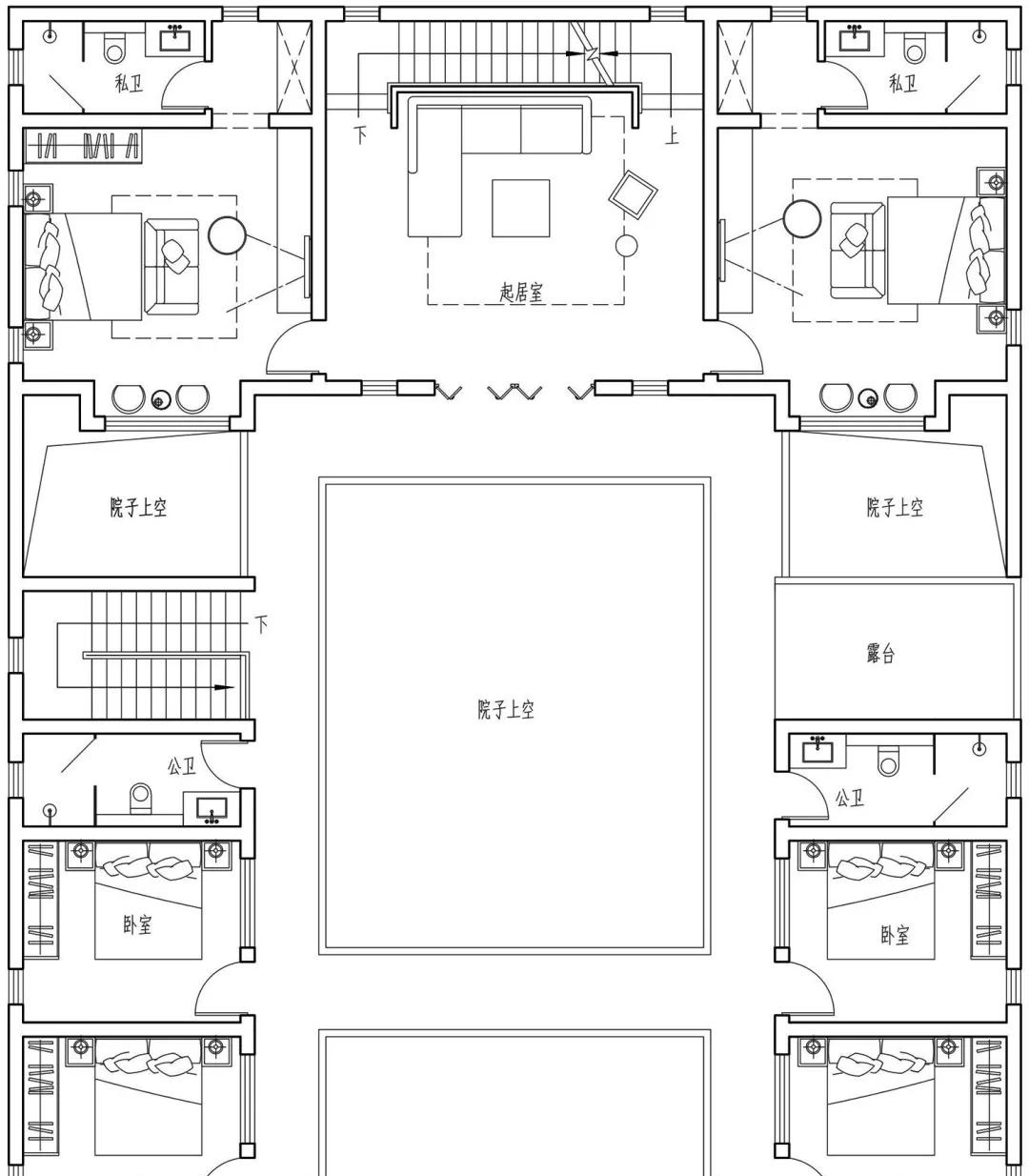 土灶堂屋双露台喜欢主三层东西厢房两层的小伙伴们有福喽