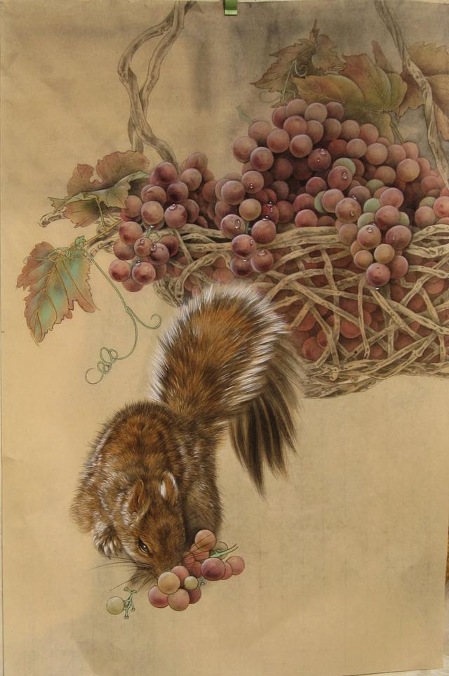 李喆工笔小动物画作品欣赏