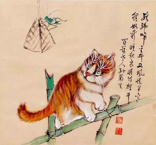 中国美网-"百岁猫王"孙菊生教你画猫咪!教你养生!