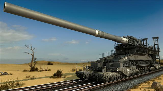 1350吨巨炮,需3000名士兵一起合作,曾一炮打爆地下弹药库