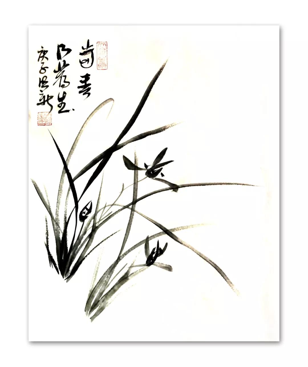 零基础国画兰草班招生啦从新手到入门只要三个月