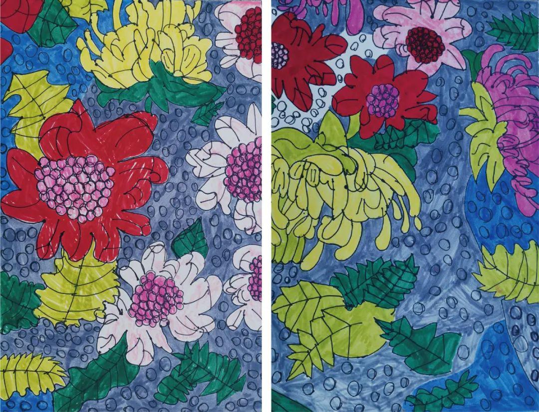画▲依慧/魔幻森林/40cm×55cm/水彩画▲依慧/白鹭鸶/34cm×70cm/彩磨