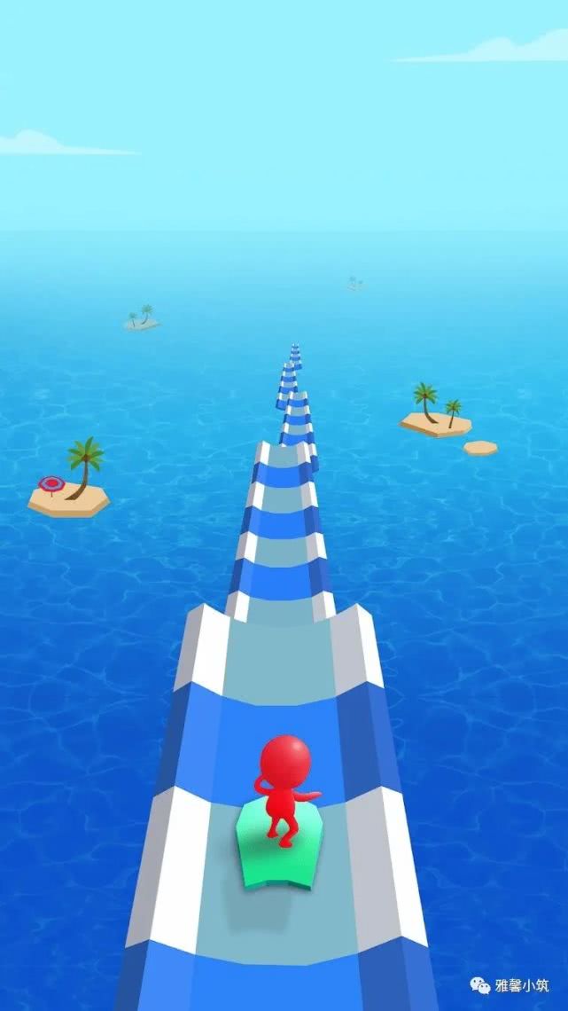 音乐跑酷手游《water race 3d》水上冲浪音乐飞扬
