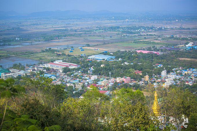 原创缅甸这座山仅有260米却是俯览曼德勒的好地方无数游客来打卡