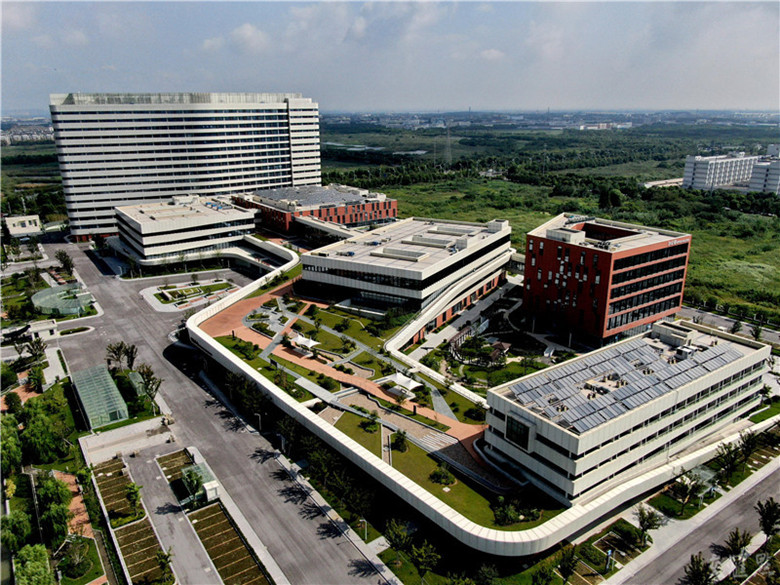 气势恢弘的吴江开发区京东方(苏州)生命科技产业基地"一区",即同里农