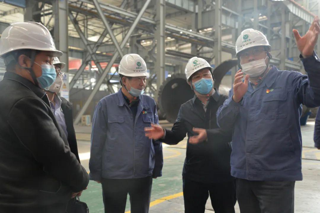 山西省应急管理厅一行人到阳煤化机参观调研