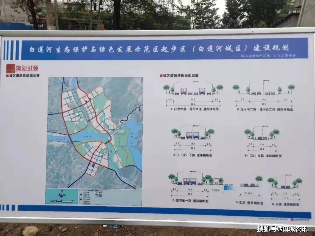 浠水白莲河城区规划图出炉白莲河即将要大变样