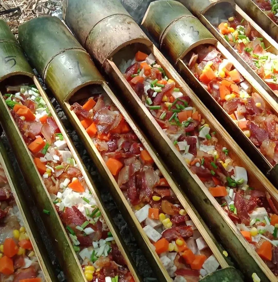 包罗世间山野味儿的竹筒饭是云和畲民的拿手好菜