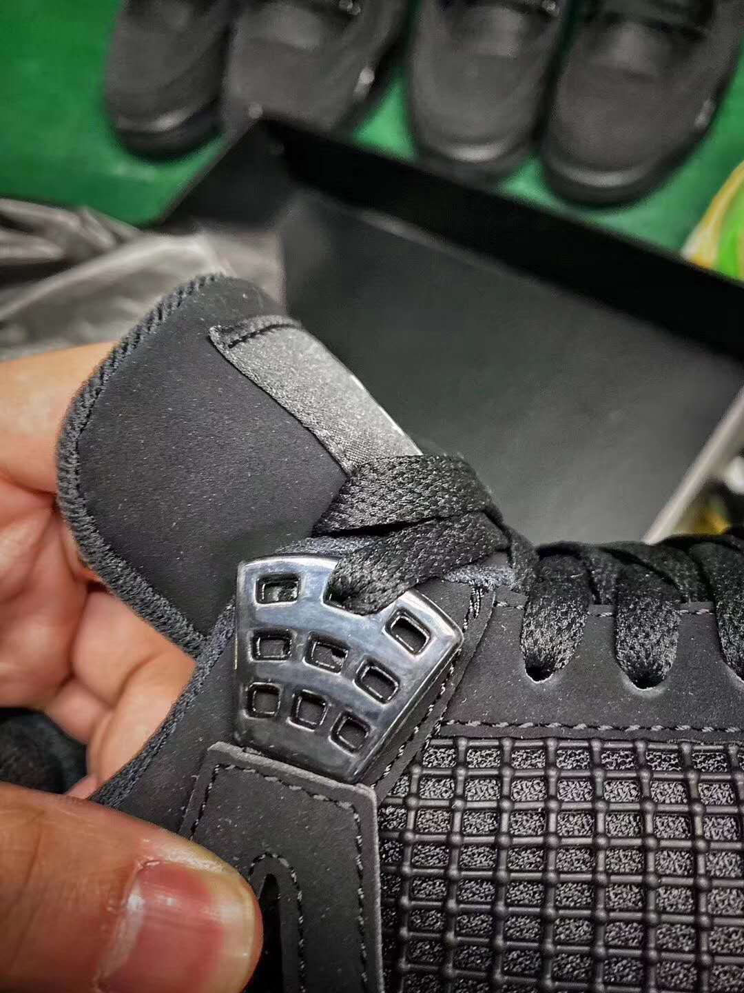 airjordanaj4blackcat黑猫阿姆同款细节开箱测评真假对比