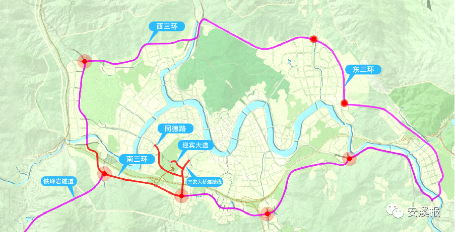 安溪三环路规划线路图图片