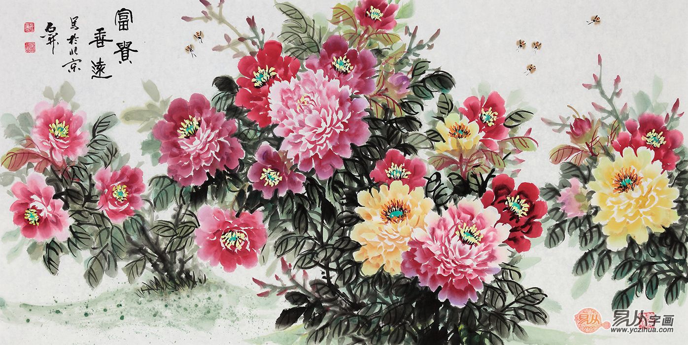 客厅装饰画 花鸟字画给你带来美好环境