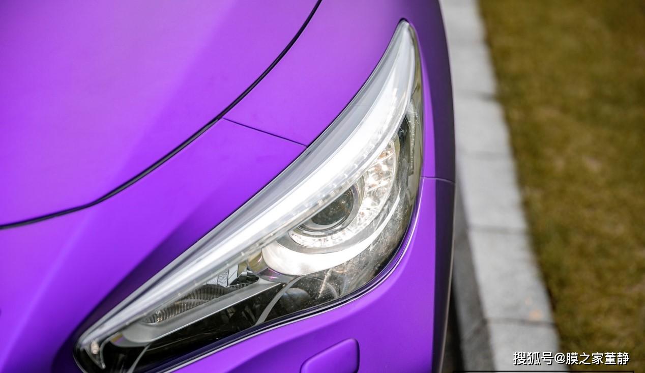 只有英菲尼迪q50能驾驭哑面电镀紫这么骚气的颜色_紫色
