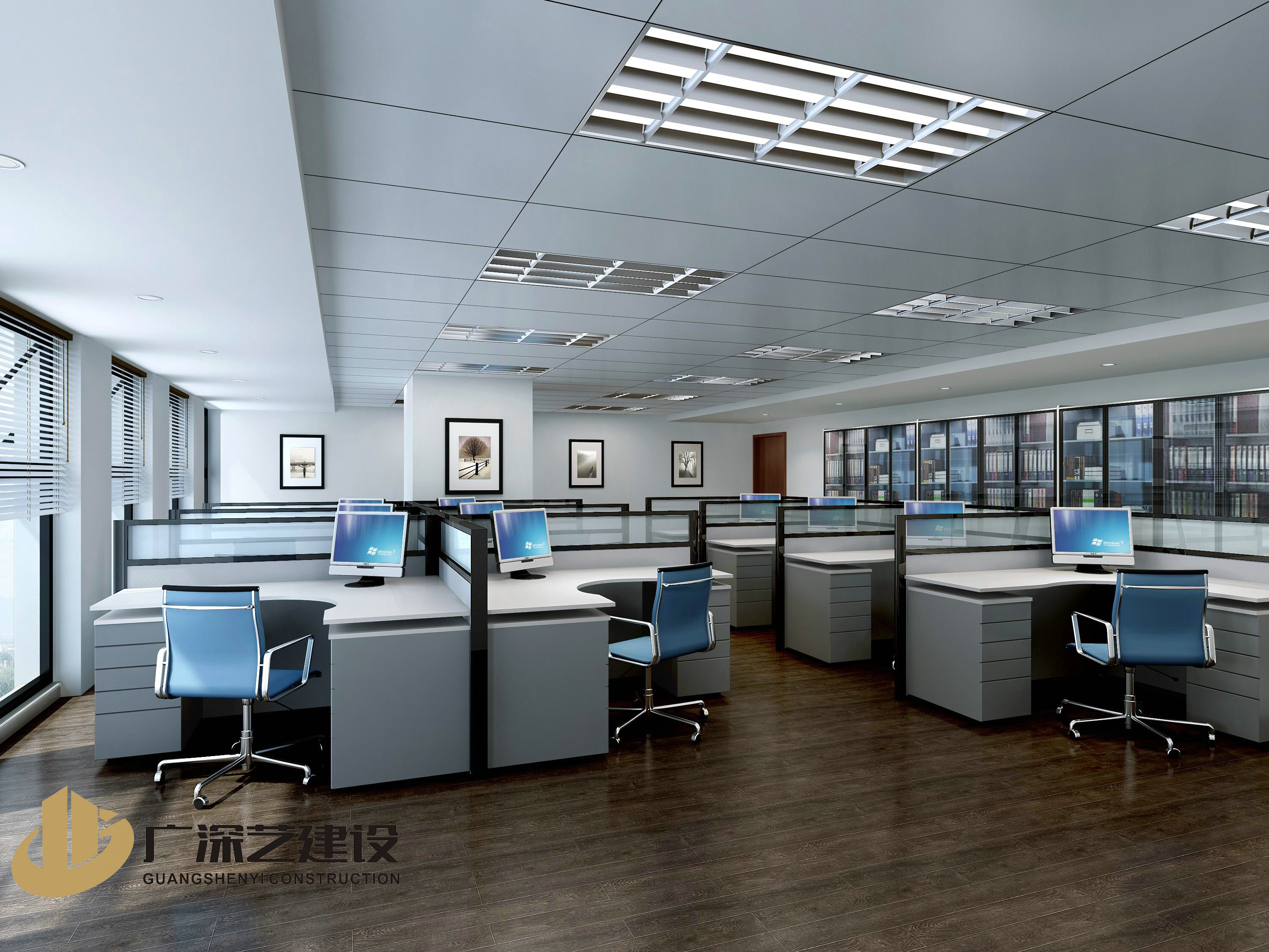 接待区,会议室,茶水间,经理办公室,财务室,员工办公区,人事办公室档 