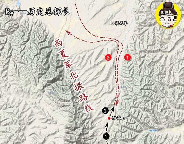 地图上的战争李元昊10万大军再侵宋境宋军横扫侧翼击退西夏