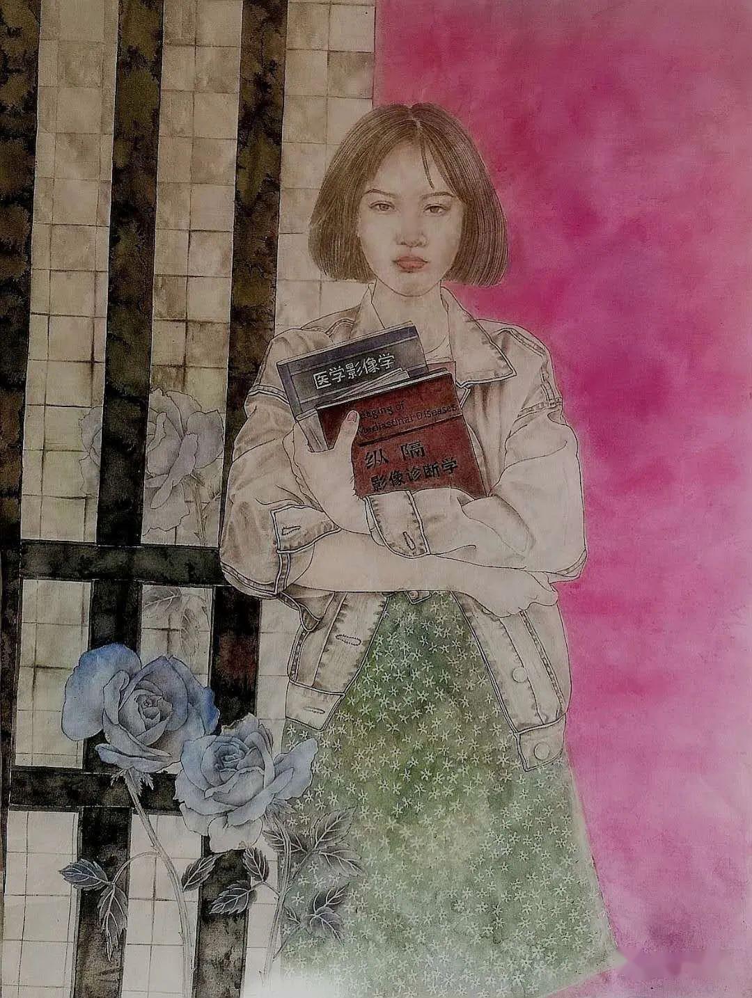 辽阳画家为战疫英雄画像