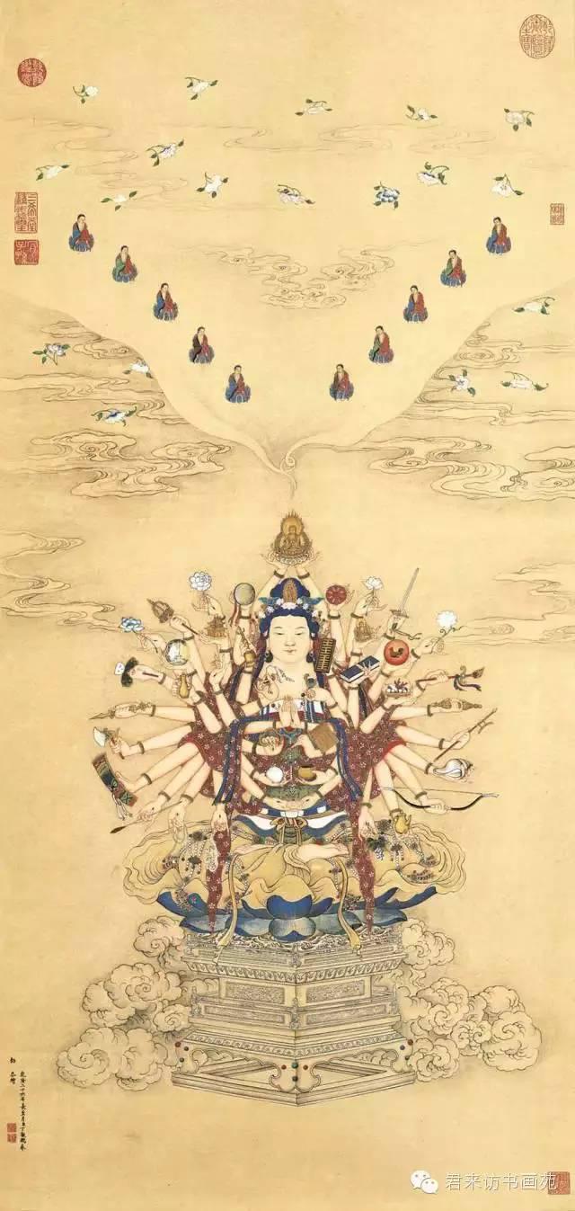 名家笔下的观音画像见者增福