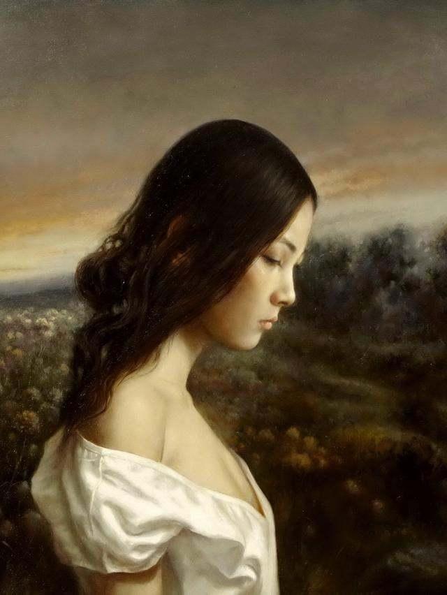 人体绘画年轻艺术家唯美女性人物油画作品欣赏