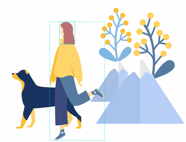 不得不说canva这组现代扁平风人物组件插画简直太酷了!