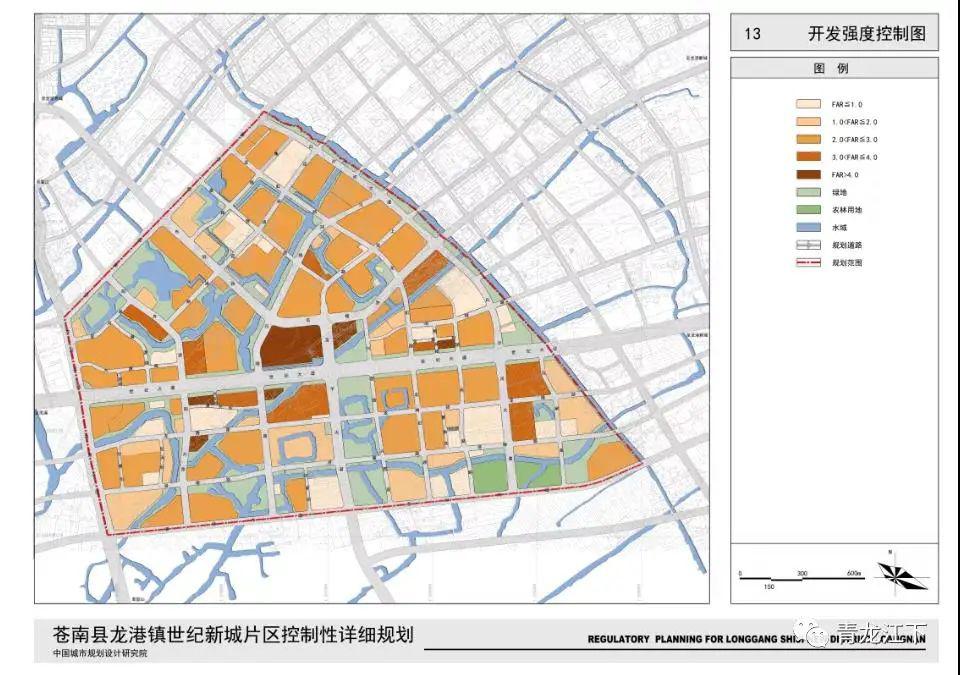 龙港世纪新城开发强度和高度控制规划图及下涝社区将建未来社区