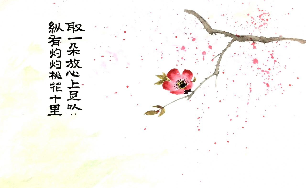 纵有灼灼桃花十里取一朵放心上足矣