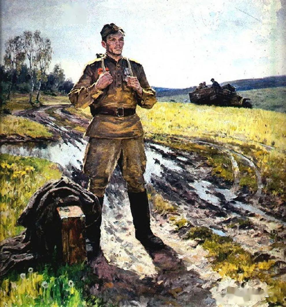 苏维埃俄国油画图片