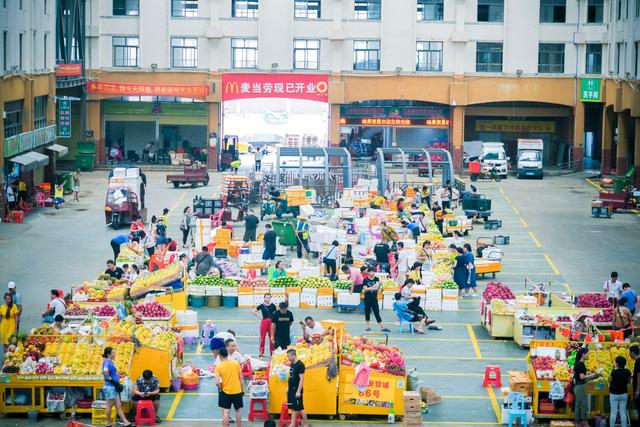 三亚鸿港农贸市场热带水果网红打卡地水果又多又便宜